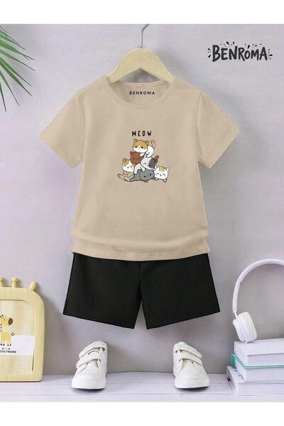 BENROMA Unisex set dječjih šortsa - Sa printom karaktera