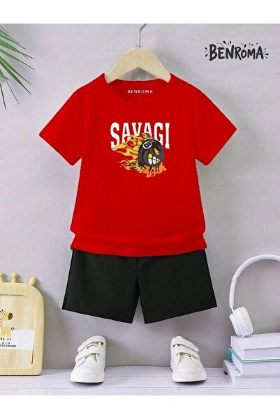 BENROMA Unisex set dječjih šortsa - Sa printom karaktera