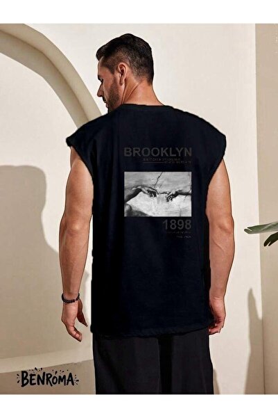 E-ROMA Tricou fără mâneci cu imprimeu Brooklyn 1898