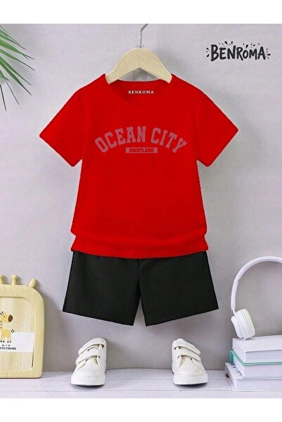 BENROMA Unisek dečiji šorc set - karakter štampan