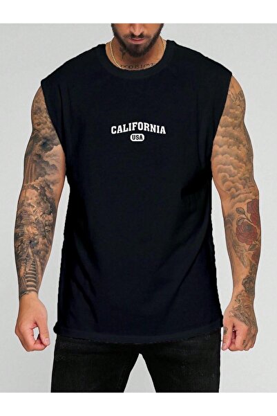 BENROMA Αμάνικο μπλουζάκι με στάμπα της Καλιφόρνιας ΗΠΑ