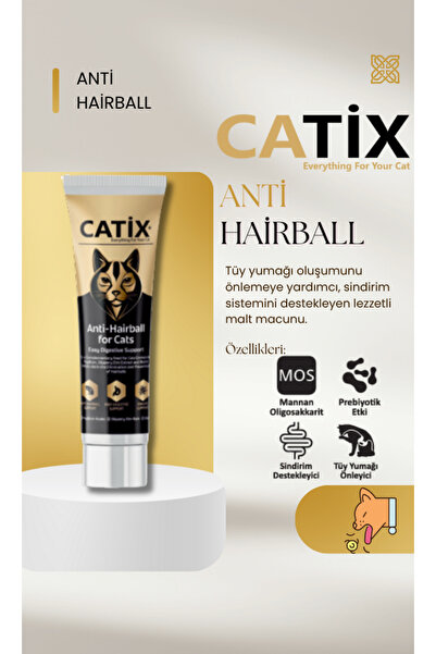 CATİX Malt Paste 100 gr Kedi Tüy Yumağını Önleyen Malt Macunu