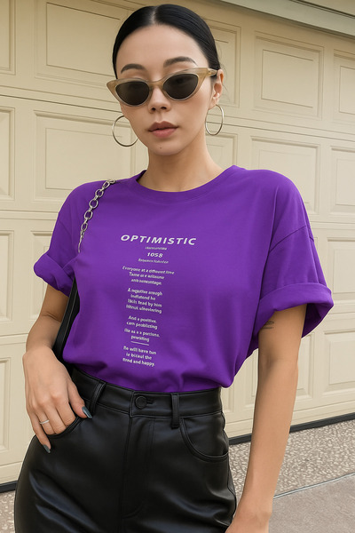 BENROMA Μπλουζάκι με στάμπα μεγάλου μεγέθους