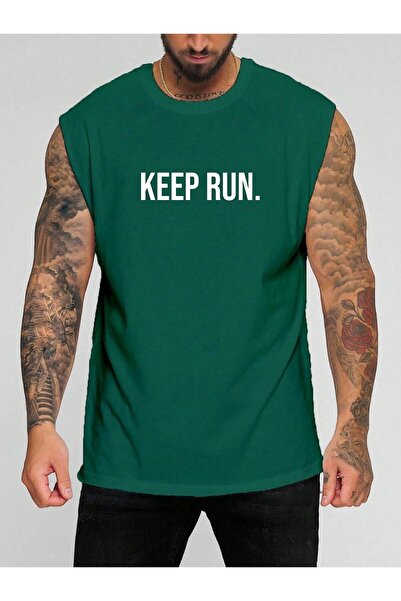 BENROMA Keep Run. Печатна тениска без ръкави