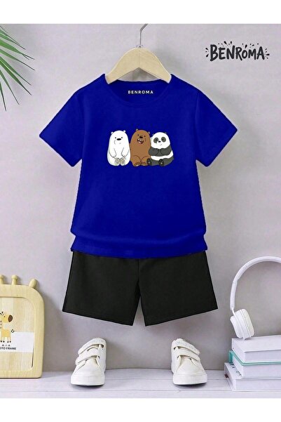 BENROMA Unisex set dječjih šortsa - Sa printom karaktera