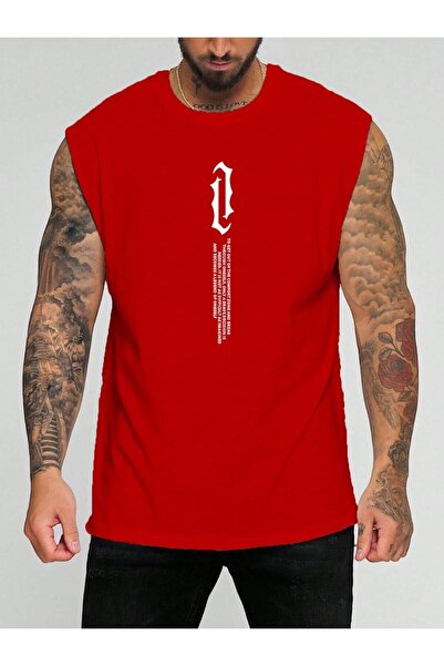 BENROMA Vertikalna Štampano majica bez rukava