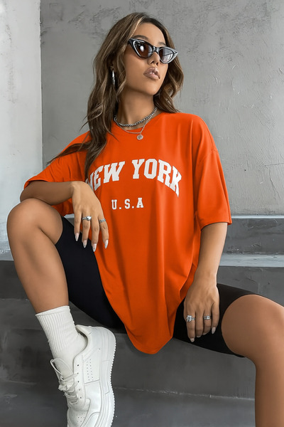 BENROMA Μπλουζάκι με στάμπα μεγάλου μεγέθους