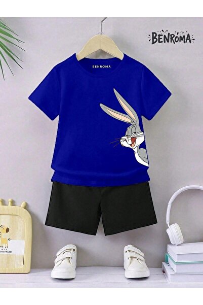 BENROMA Unisex Kids Shorts Set - Character Printed