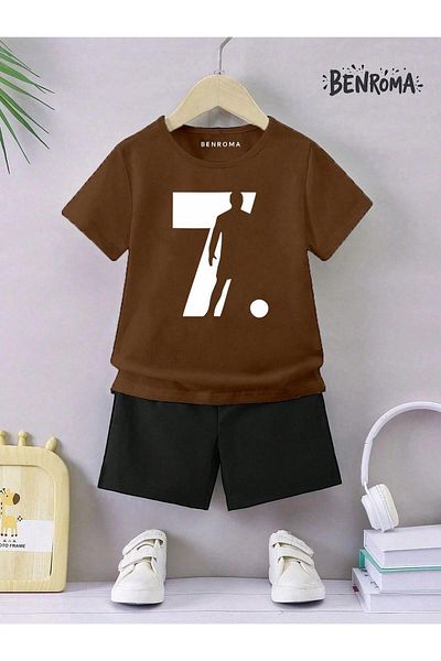 BENROMA Unisex Kids Shorts Set - Character Printed