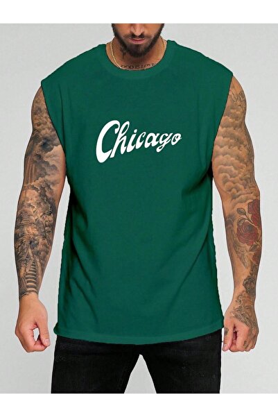 BENROMA Čikaška majica bez rukava sa printom