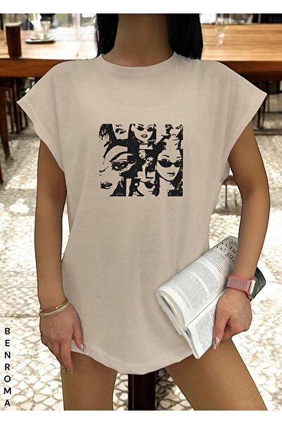 BENROMA Majica bez rukava Štampana