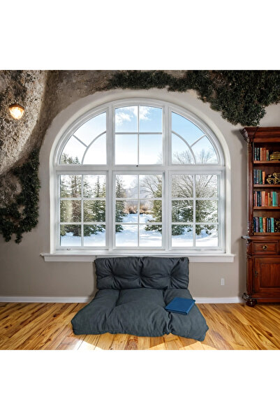 Lavinia Puf Puf Petek Önü Palet Yer Minderi Ikili Takım Antrasit 70x100 cm