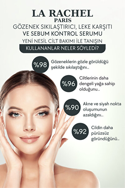 La Rachel Profesyonel Güçlü Gözenek Sıkılaştırma ve Akne Karşıtı-1 Serum 4 Etki-Gözenek, Akne, Yenileme, Sebum