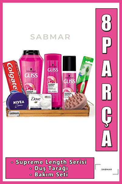 Gliss Kadın Bakım Seti Saç Bakım Seti Gelin Bohçası Sandıksız Gelin Nişan Boh...