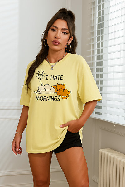 BENROMA Μπλουζάκι Unisex με στάμπα Cat