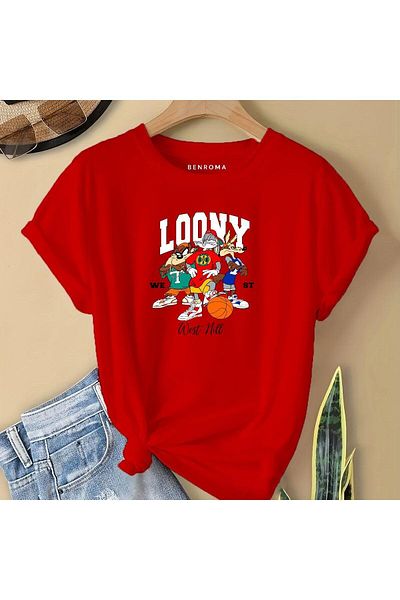 BENROMA In Cart 6 and Above Purchases Get 1 T-Shirt as a Gift - Cartoon Character Printed Children's T-Shirt