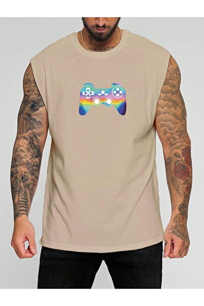 E-ROMA Tricou fără mâneci cu imprimeu Ps4