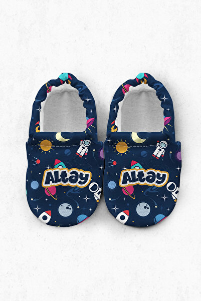 Kokopatik ,Kişiye Özel, Organik Pamuk Bebek Patiği,Kaydırmaz Taban,,Astronot ...