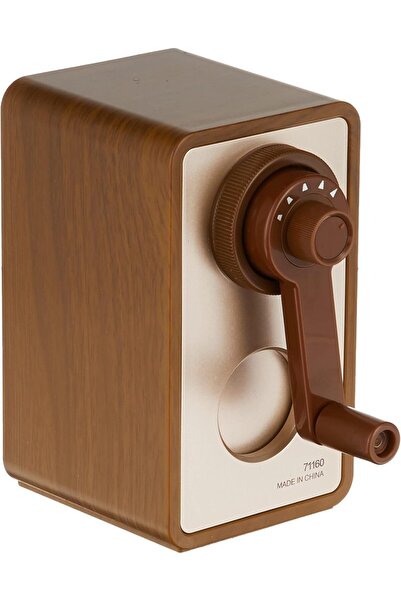 Deli 71160 5-Stage Adjustable Manual Pencil Sharpener, Auto-Clearing Blade, Large Shavings Box - Bro