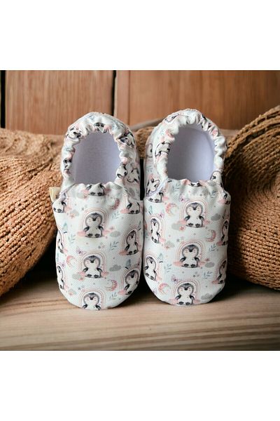 Kokopatik ,Non-Slip Sole,Organic Cotton Home Nursery Booties Penguin Dream Organic Cotton Nursery-Home Booties