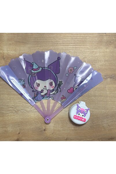 BUCHE Sanrio Kromi Yelpaze Ve Taraklı Ayna Seti
