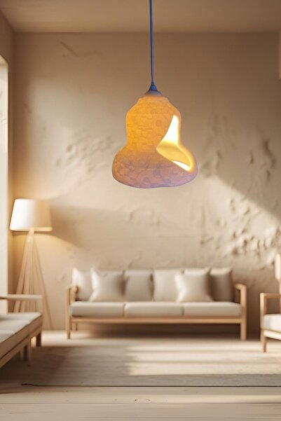 Findify Store Rustik Bohem Tekli Sarkıt Çevre Dostu Avize İskandinav Tasarım Salon Mutfak