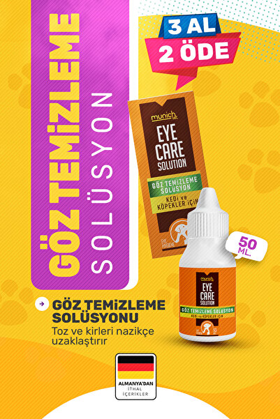 Munich Vet Eyes Kedi Göz Yaşı Lekesi Temizleme Solüsyonu 50ml