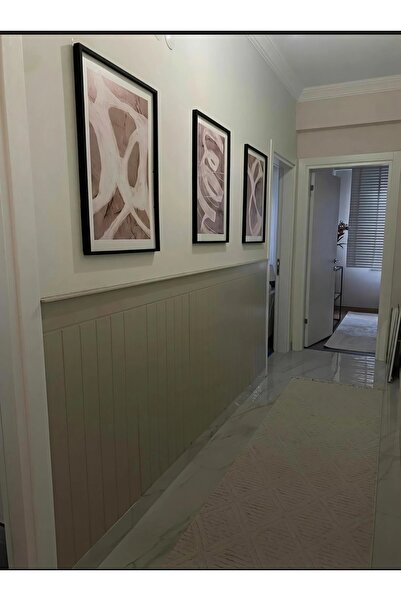 HMC DECOR (102X36CM)mdf Cnc Işlemeli Dekoratif Boyanabilir Duvar Paneli (6MM)düz Hmcduvarpanelleri, One Size