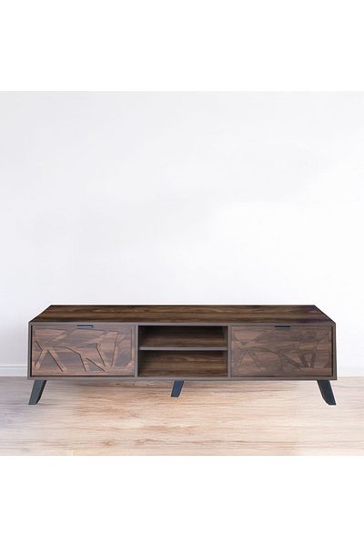 DEC22 A very distinctive TV table with a modern design, measuring 160 cm