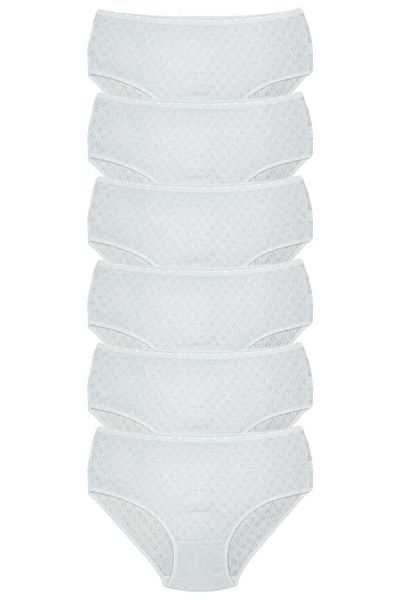Onurel Women's 6 Pieces Heart High Waist Cotton Panties