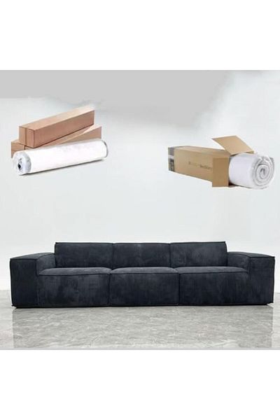 MAPLE HOME DECORATION 3-seater Sofa Modular Sofas Set Compression Sponge Sectional Lounge High Density Foam