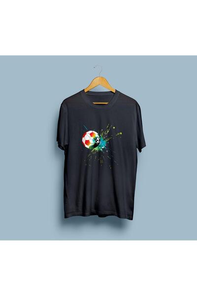 Generic Brand Oversize Soccer Ball Design Unisex T-Shirt