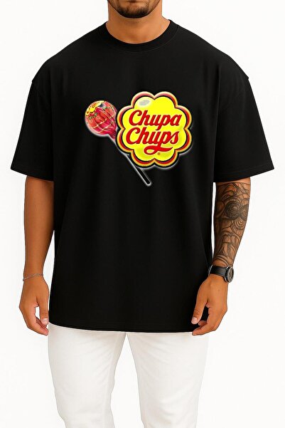 Bahriyeli Collection Oversize kroj Chupa Chups kofer dizajniran kao unisex T-...