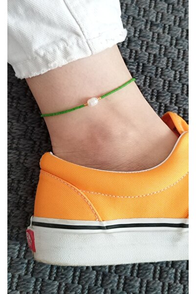 Bella Sera Studio خلخال ميوكي ديزي ذو صف واحد من لؤلؤ المياه العذبة الحقيقي (خلخال شجرة زيتين)