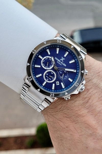 Daniel Klein Kadranı Lacivert Kordonu Silver Renk Fonksiyonları Aktif Erkek K...
