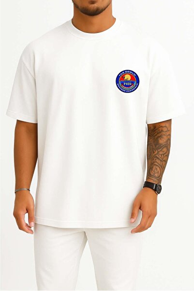 Bahriyeli Collection Oversize Tcg Gemlik F-492 Unisex T-Shirt with Pocket and...