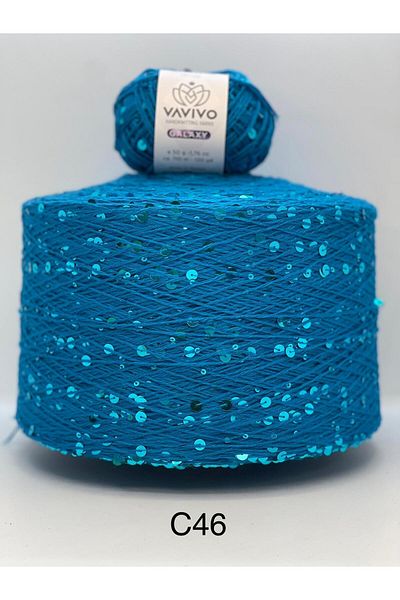 VAVIVO HANDKNITTING YARNS Vavivo Galaxy 3+6 mm Thick Sequence Hand Knitting and Bag Yarn
