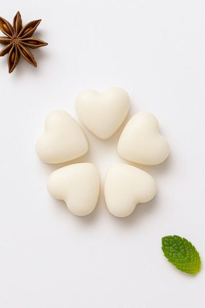 Home Mini Heart, Decorative Soap, (White) Quantity