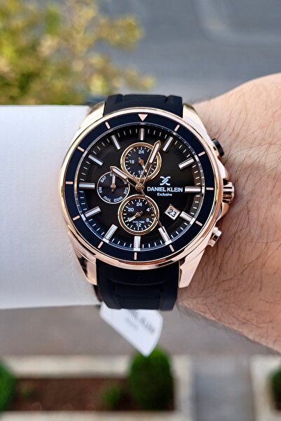 Daniel Klein 45 Mm Kasası Bronz Kordonu Siyah Renk Göstergeleri Aktif Erkek K...