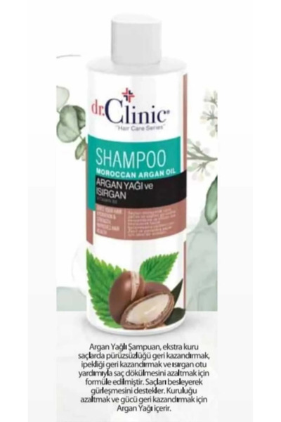 Dr. Clinic Herbal Content Nettle and Argan Oil Shampoo 400 ml (Set of 3)