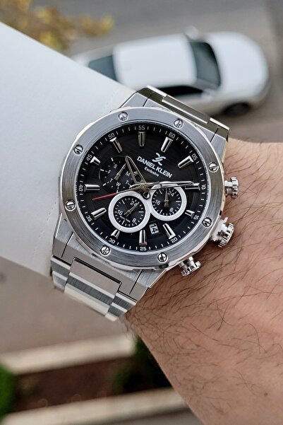 Daniel Klein Kadranı Siyah Kordonu Silver Renk Fonksiyonları Aktif Erkek Kol ...