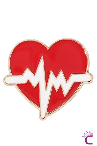 Cinderella Kalp Atışı Pin Broş - Sağlıkçı Takı Aksesuar Charm Çanta Süsü Ceke...