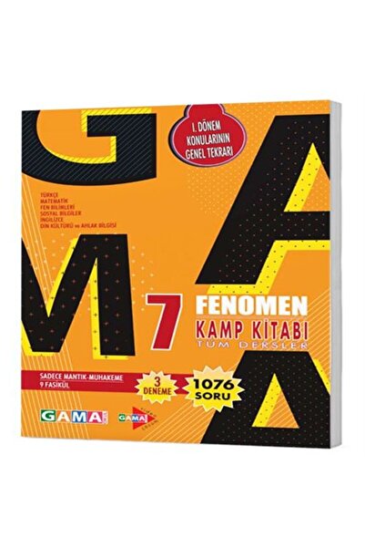 Gama Yayınları Fenomen Okul 7. Sınıf 1. Dönem Kamp Soru Bankası