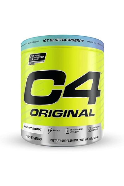 Cellucor C4 Original Pre Workout, Icy Blue Raspberry, 30 Servings, Hard Hitting Energy