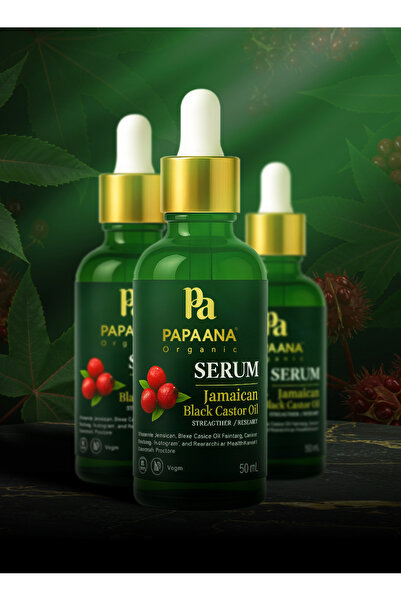 Papaana Organic مصل الشعر بزيت الخروع الأسود الجامايكي من بابانا أورجانيكس (5...