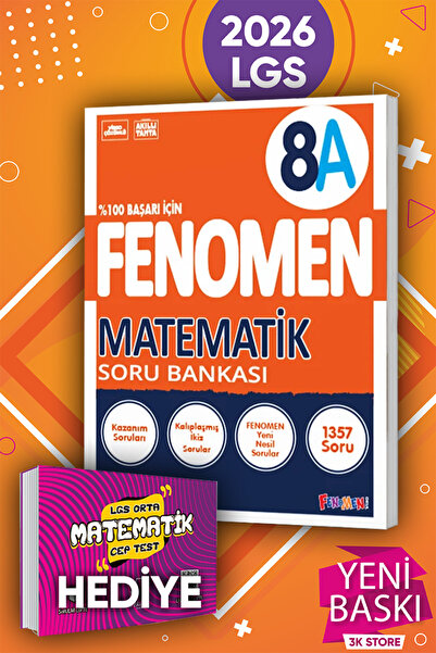 Fenomen Yayıncılık 2026 LGS 8.Sınıf Matematik Soru Bankası 8A (Karekök Yayınl...
