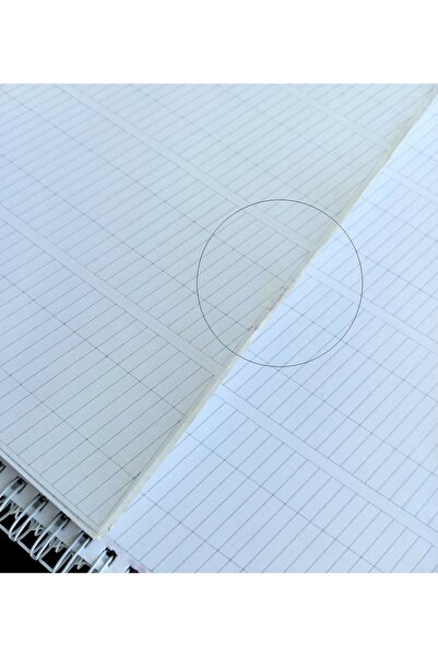 Sanathobi Italik Kaligrafi Defteri-ıtalik Defter-yazı Defteri (YATAY DİKEY ÇİZGİLİ-MAT KUŞE)-defolu