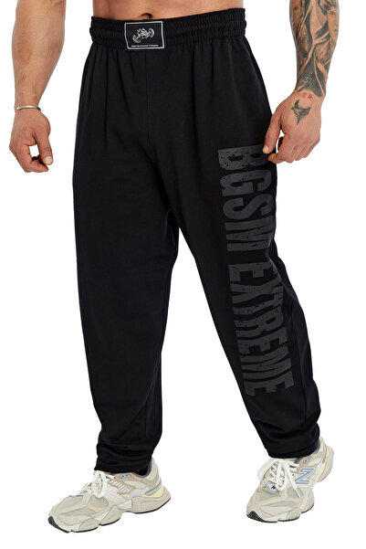 BGSM Pantaloni de trening cu croială lejeră, din bumbac, pentru sală și sport...