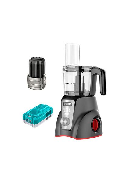 TOTAL Cordless Food Processor 1.25 Litre, 16V