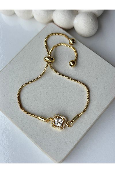 Ressia Square Baguette Stone Elevator Bracelet
